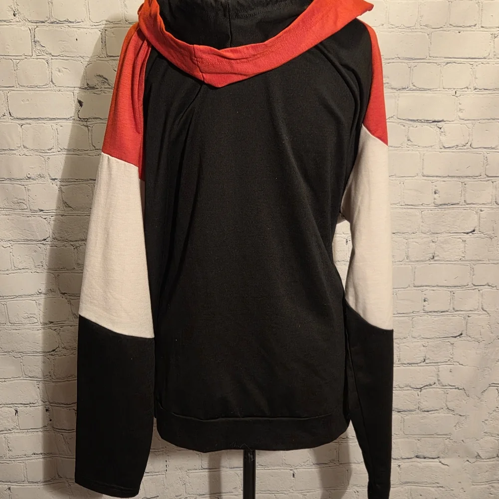 Soto‎ Lifestyle Assymetrical Hoodie Womens Sz XXL Colorblock - Picture 3 of 7